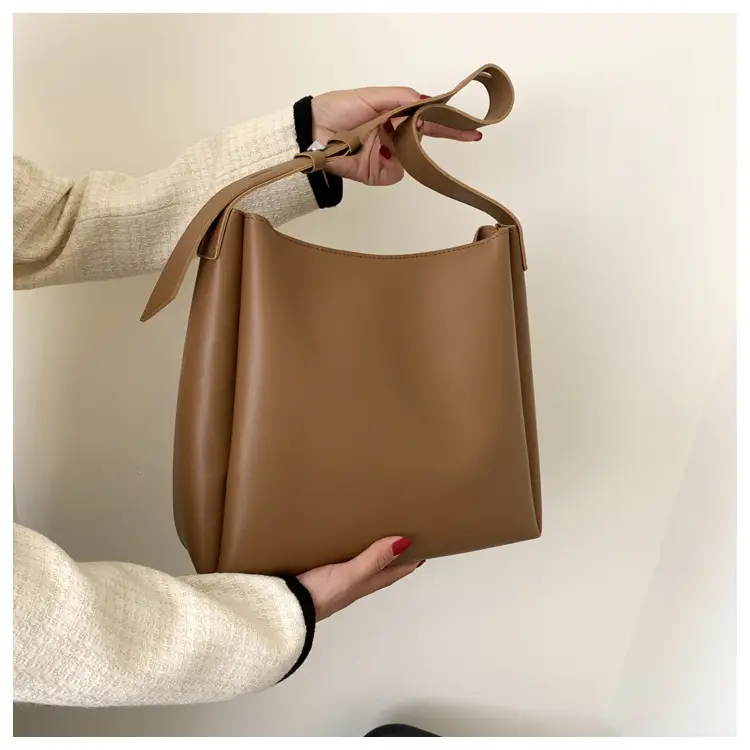 Women's Large Crossbody Bag Brown Leather Casual Mother Tote — feature 30