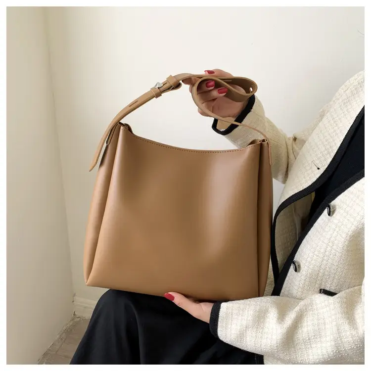 Women's Large Crossbody Bag Brown Leather Casual Mother Tote — feature 31