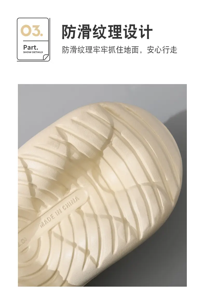 Women's Fleece Lined Cotton Slippers White Thick Strap — feature 8