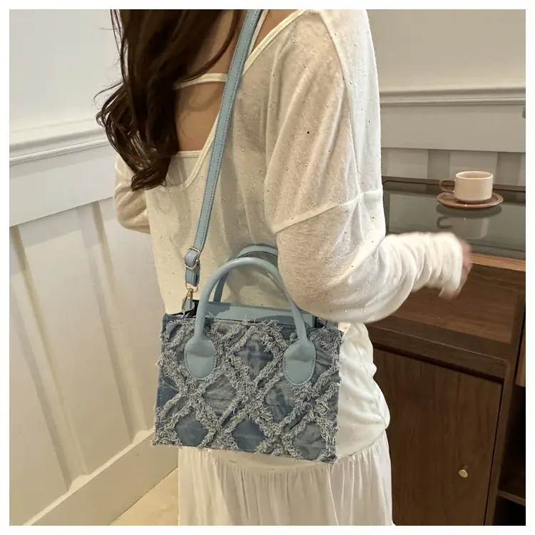 Black Quilted Denim Handbag for Women Summer 2025 — feature 15