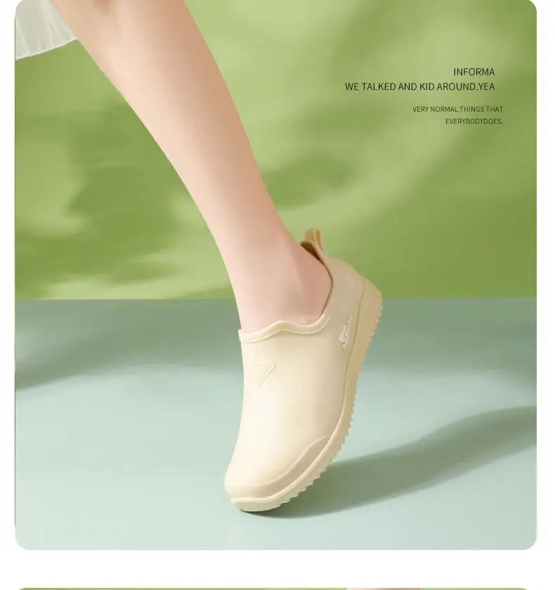 Rain boots women's fashion net red low side fleece-lined warm short tube wholesale non-slip waterproof shoes shallow mouth warm feet rubber shoes generation — feature 10