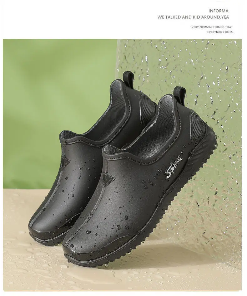 Rain boots women's fashion net red low side fleece-lined warm short tube wholesale non-slip waterproof shoes shallow mouth warm feet rubber shoes generation — feature 25