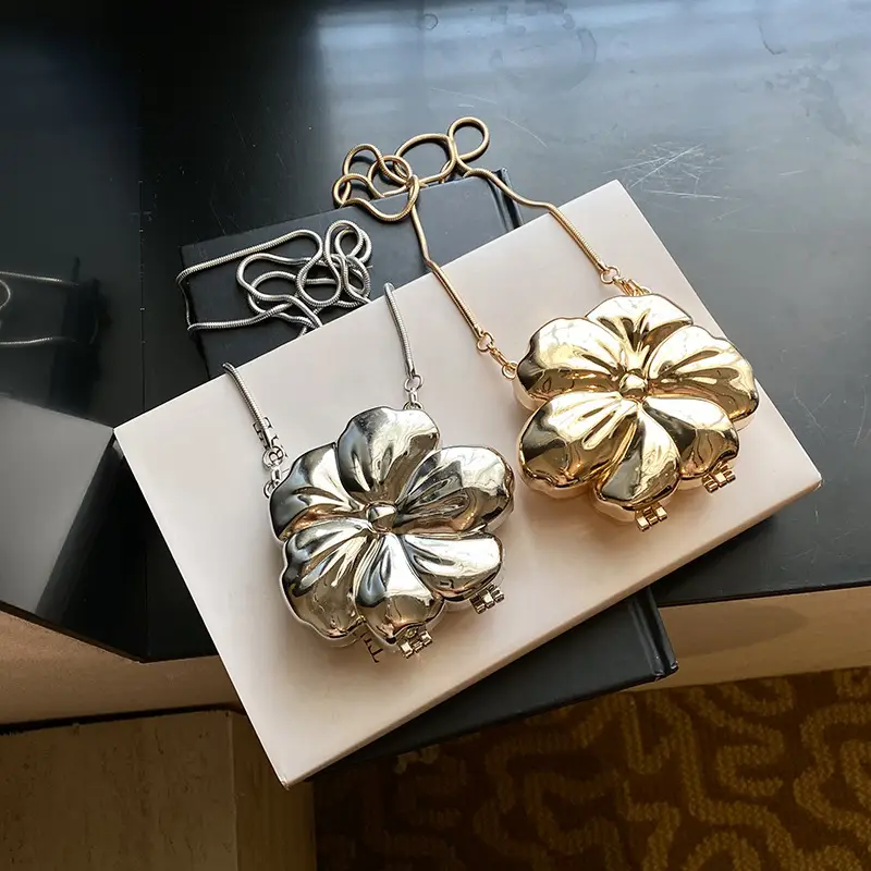 2025 Flower Chain Earrings Gold Silver Match Set - Image 4