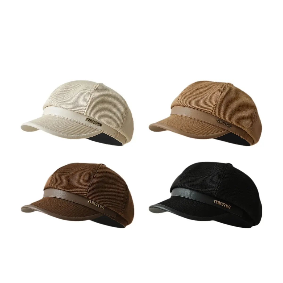 British Retro PU Leather Hat for Kids All Season - Image 9