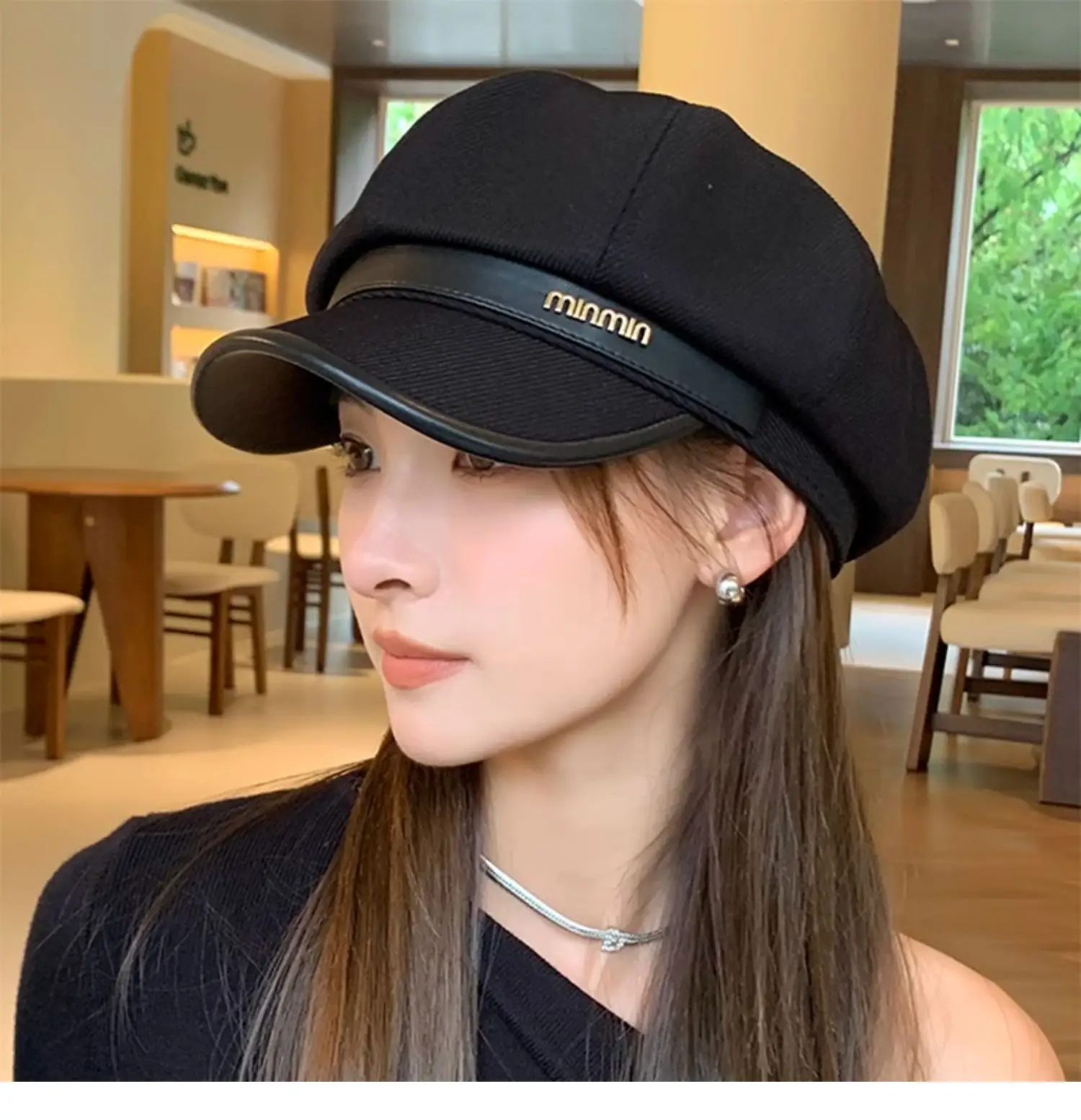 British Retro PU Leather Hat for Kids All Season — feature 6