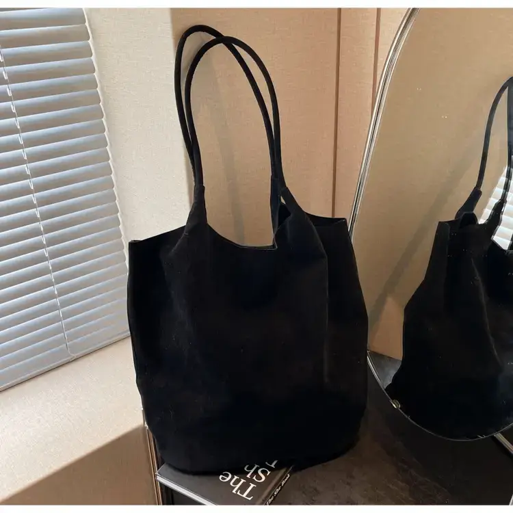Women's Brown Suede Shoulder Bag Large Capacity 2024 — feature 16