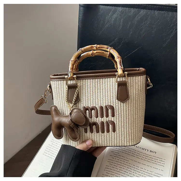 Women's Woven Handbag with Cat Design 2024 — feature 22