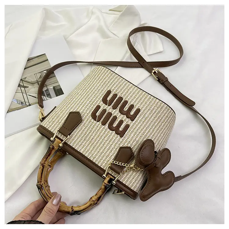 Women's Woven Handbag with Cat Design 2024 — feature 23