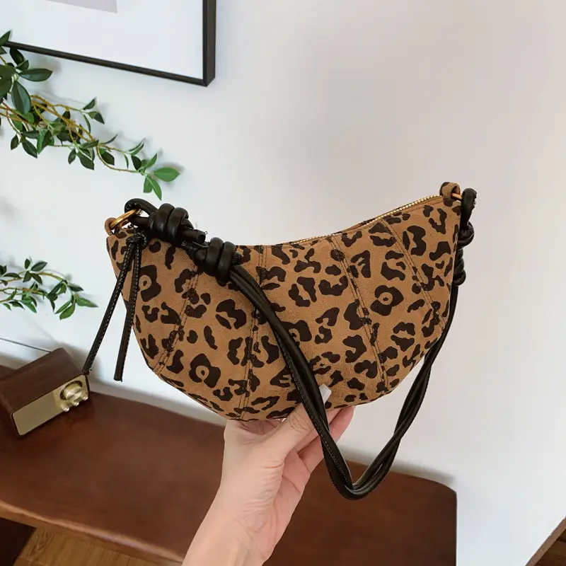 Brown Suede Crossbody Bag for Women 2024 - Image 2