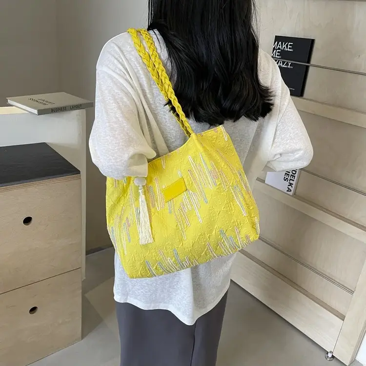 Women's Canvas Shoulder Bag Large Capacity 2024 - Image 13