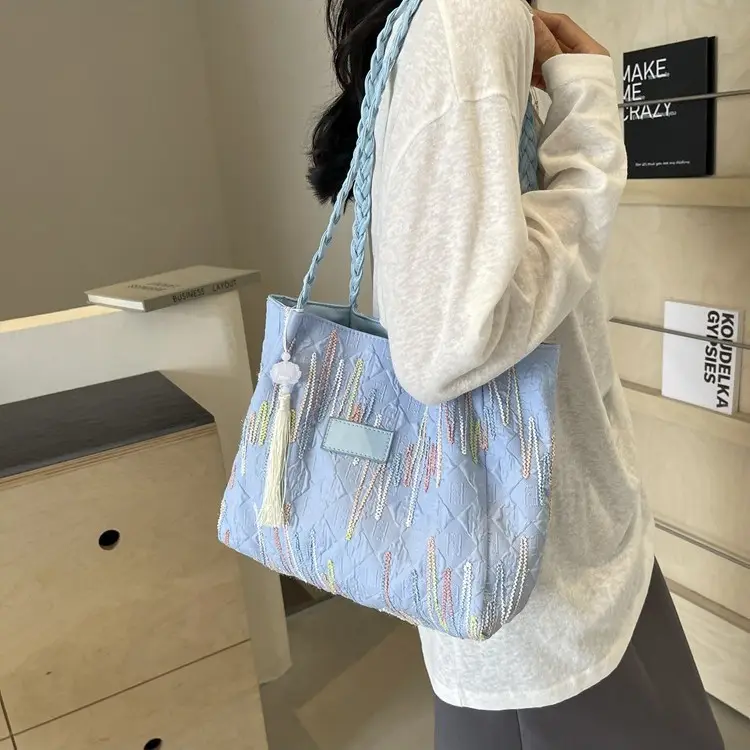 Women's Canvas Shoulder Bag Large Capacity 2024 - Image 14