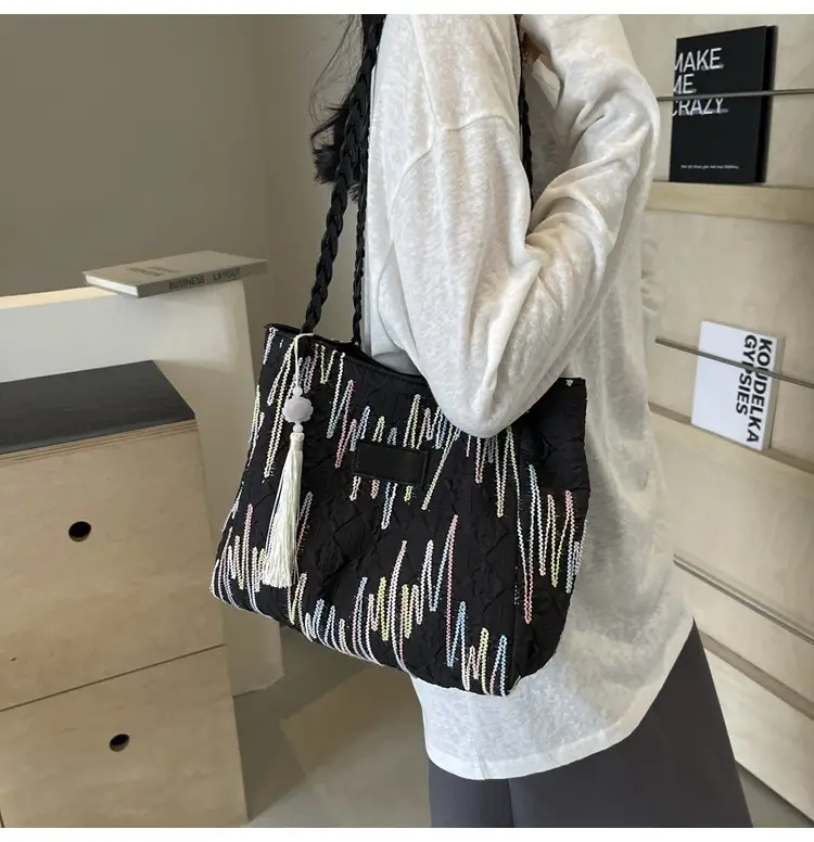 Women's Canvas Shoulder Bag Large Capacity 2024 — feature 20