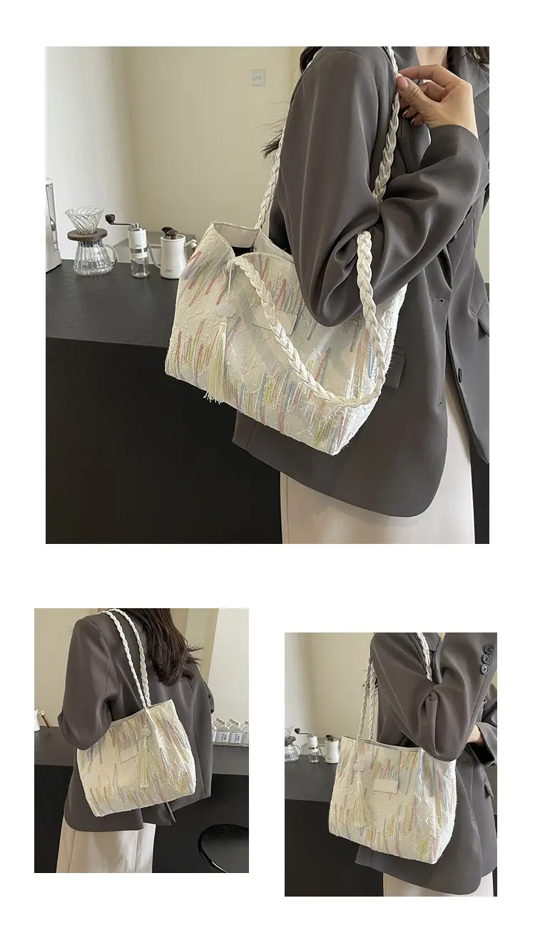 Women's Canvas Shoulder Bag Large Capacity 2024 — feature 24