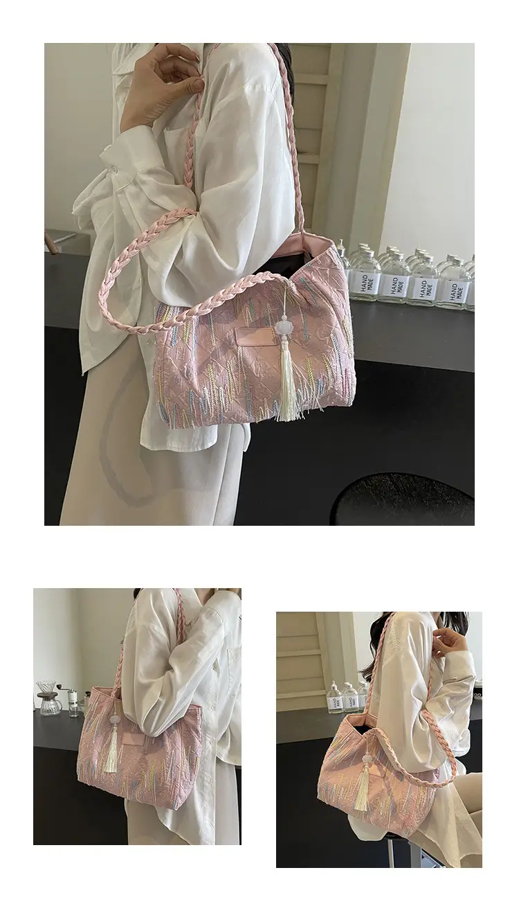 Women's Canvas Shoulder Bag Large Capacity 2024 — feature 26