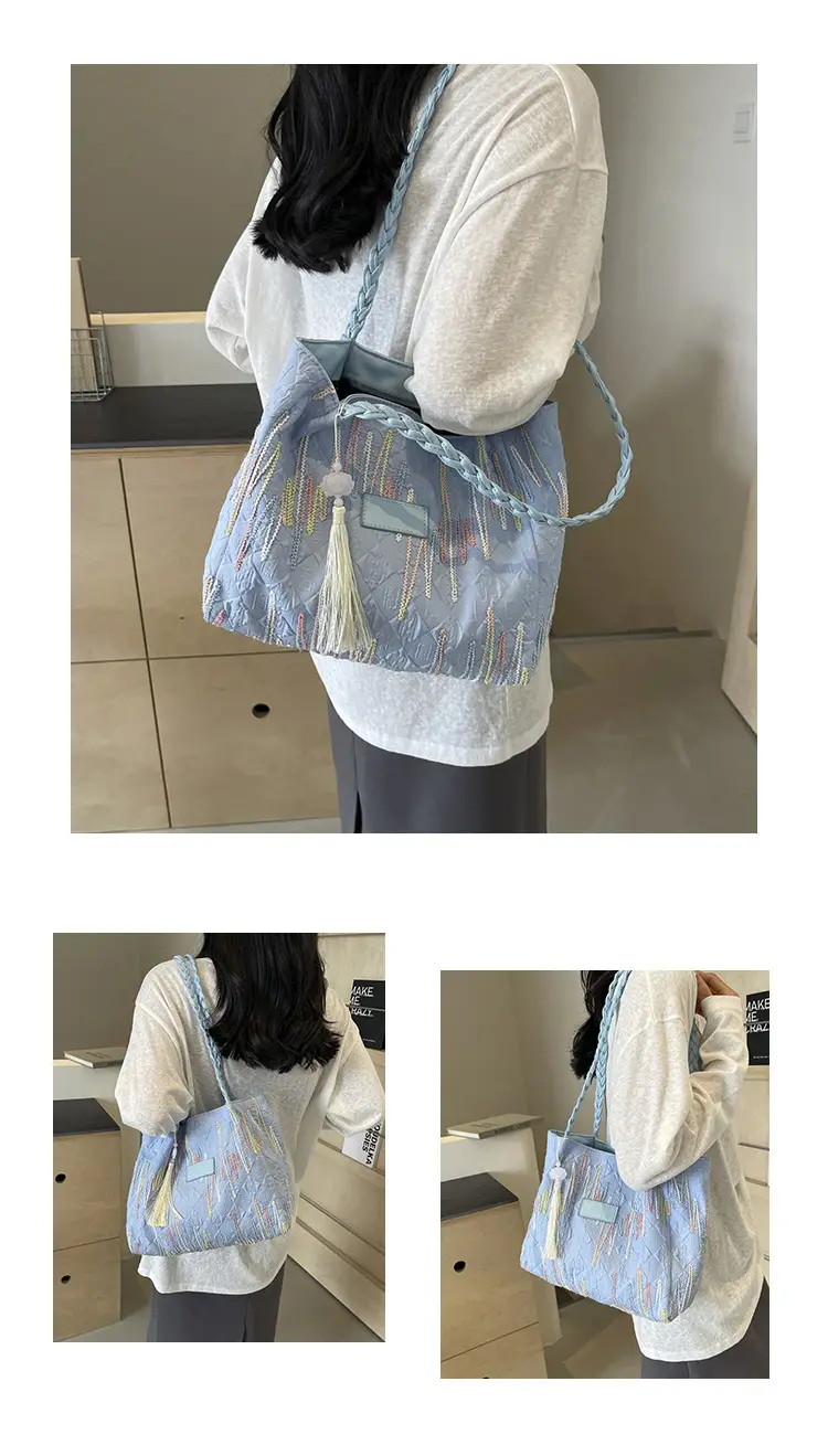 Women's Canvas Shoulder Bag Large Capacity 2024 — feature 27