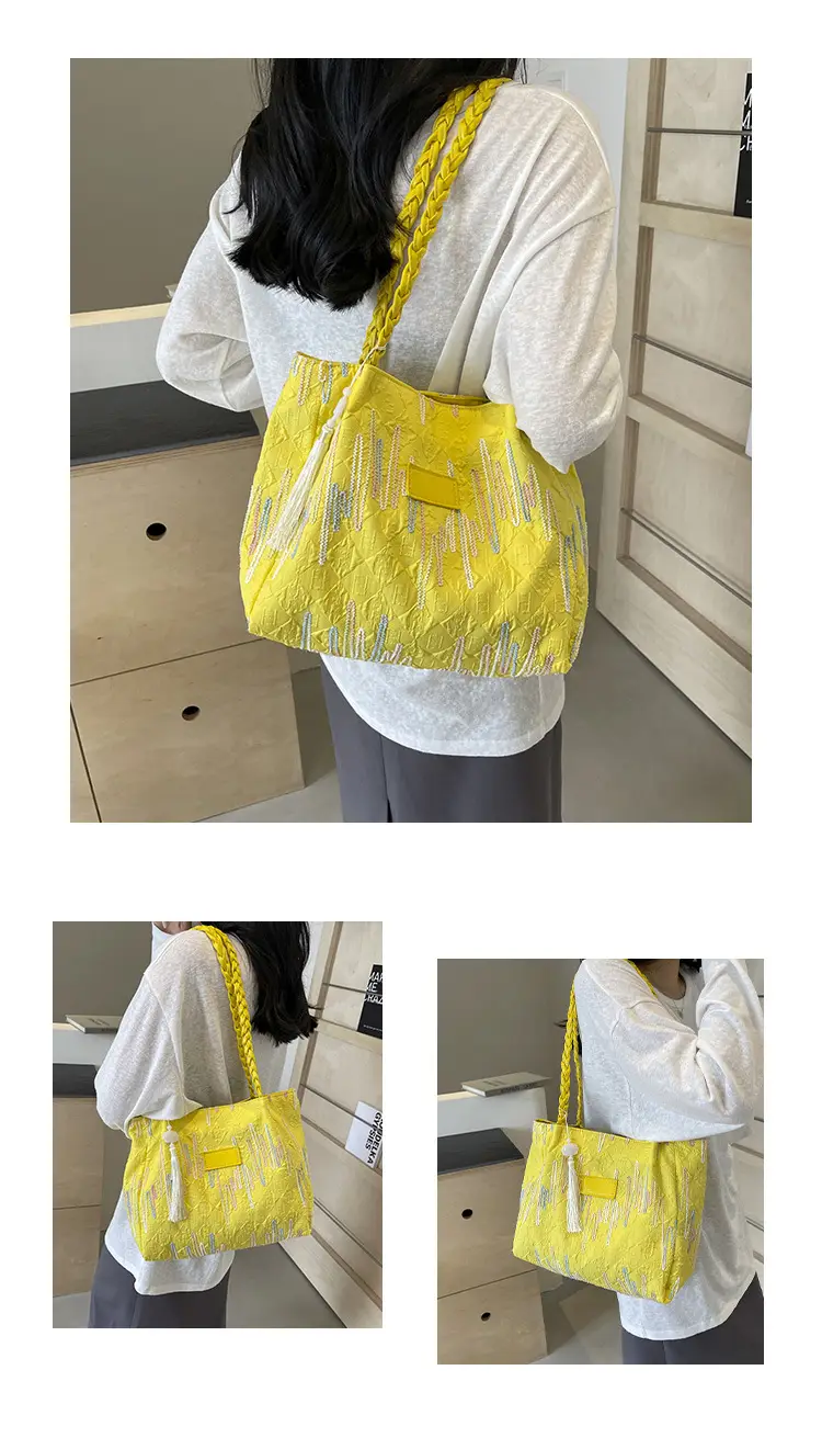 Women's Canvas Shoulder Bag Large Capacity 2024 — feature 28