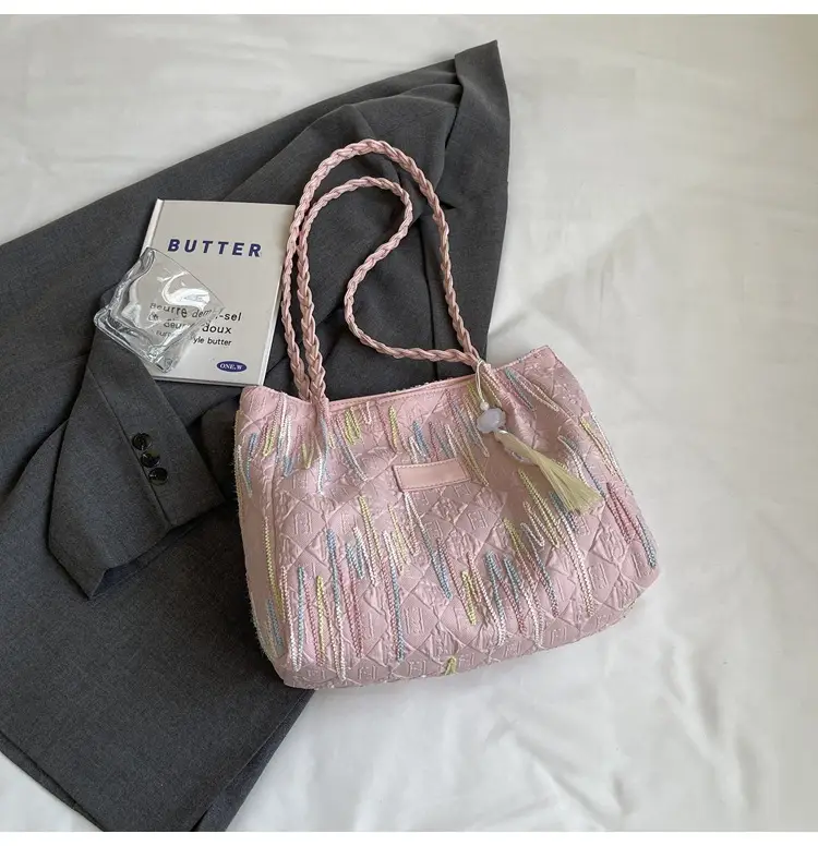 Women's Canvas Shoulder Bag Large Capacity 2024 - Image 3