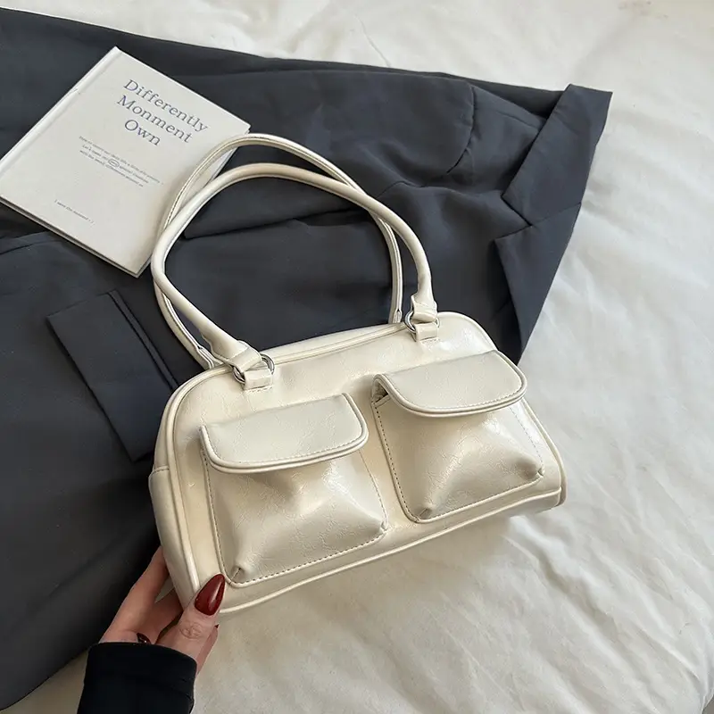 Women's White Square Shoulder Bag 2024 Trend - Image 4