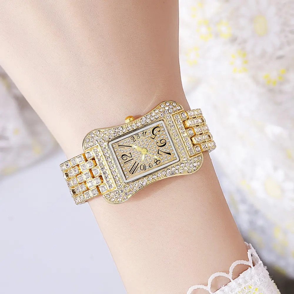 Square Luxury Diamond Watch for Women - Image 4
