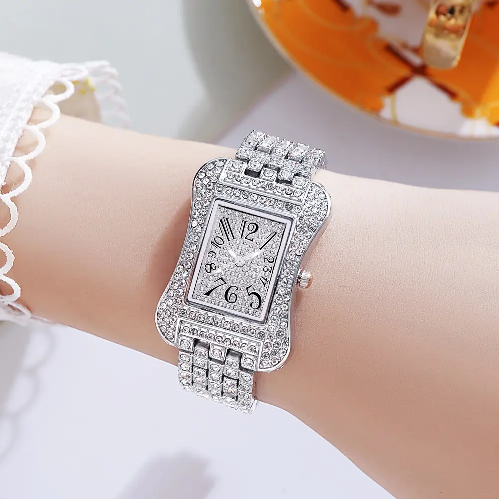 Square Luxury Diamond Watch for Women - Image 5