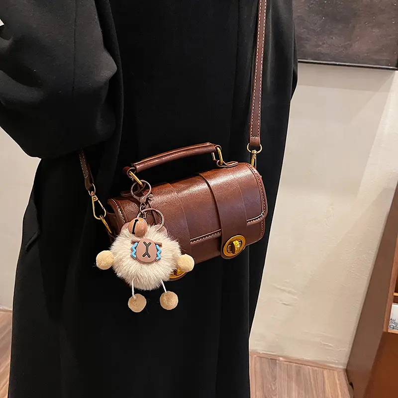Retro Brown Satchel Shoulder Bag for Women 2025 - Image 5