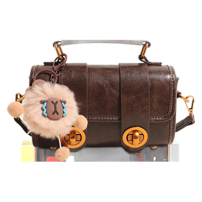 Retro Brown Satchel Shoulder Bag for Women 2025 - Image 8