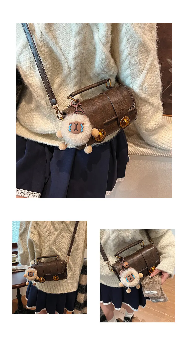 Retro Brown Satchel Shoulder Bag for Women 2025 — feature 13