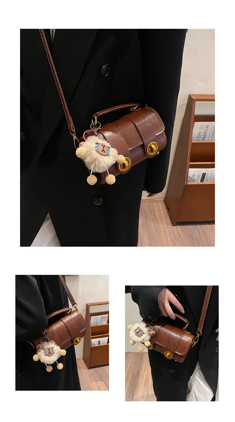Retro Brown Satchel Shoulder Bag for Women 2025 — feature 14