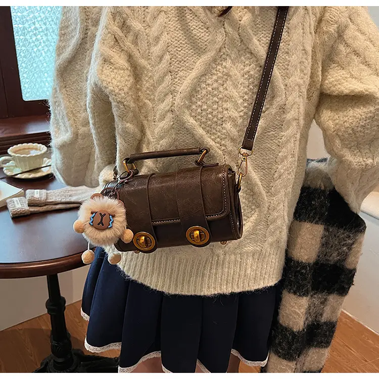 Retro Brown Satchel Shoulder Bag for Women 2025 — feature 20