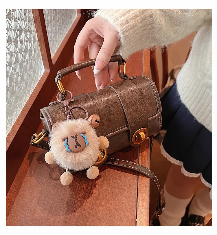 Retro Brown Satchel Shoulder Bag for Women 2025 — feature 3