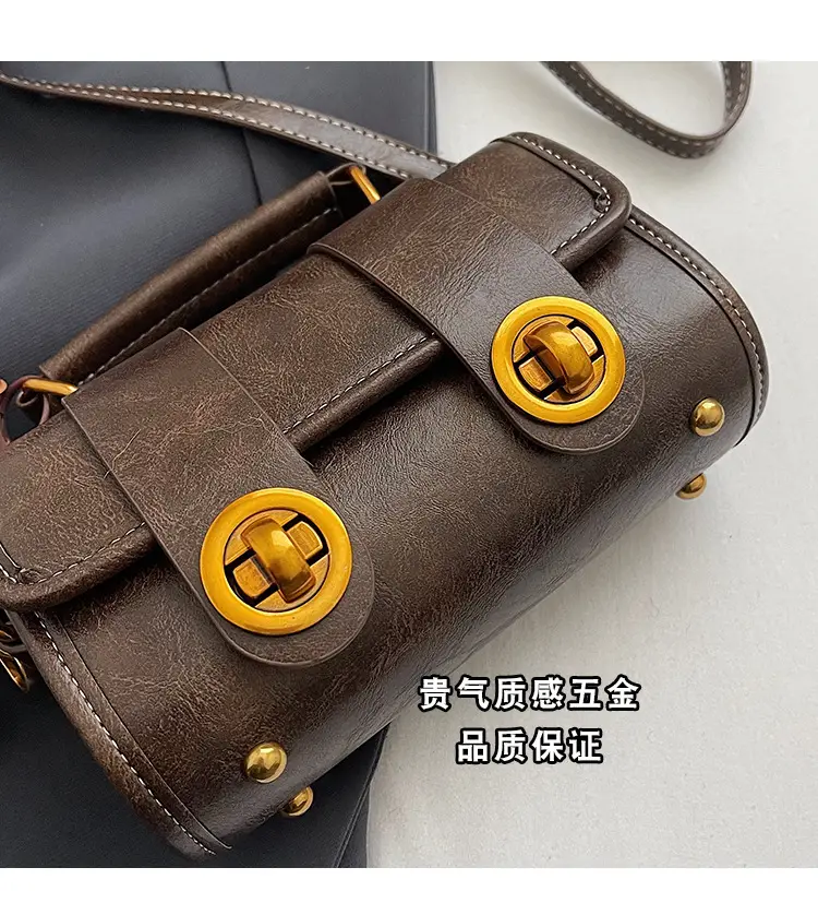 Retro Brown Satchel Shoulder Bag for Women 2025 — feature 8