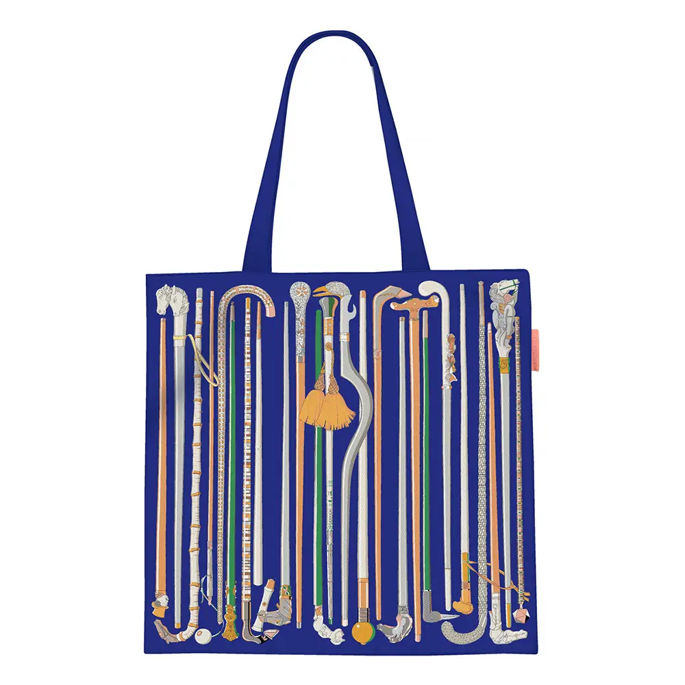 Korean Style Blue Striped Shoulder Bag for Women - Image 2