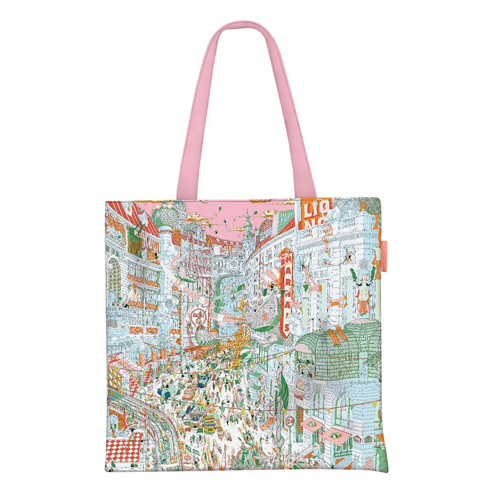 Paris City Canvas Bag Women's Handbag 40x40cm - Image 5