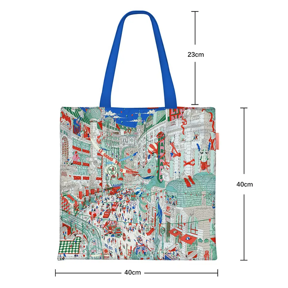 Paris City Canvas Bag Women's Handbag 40x40cm - Image 3