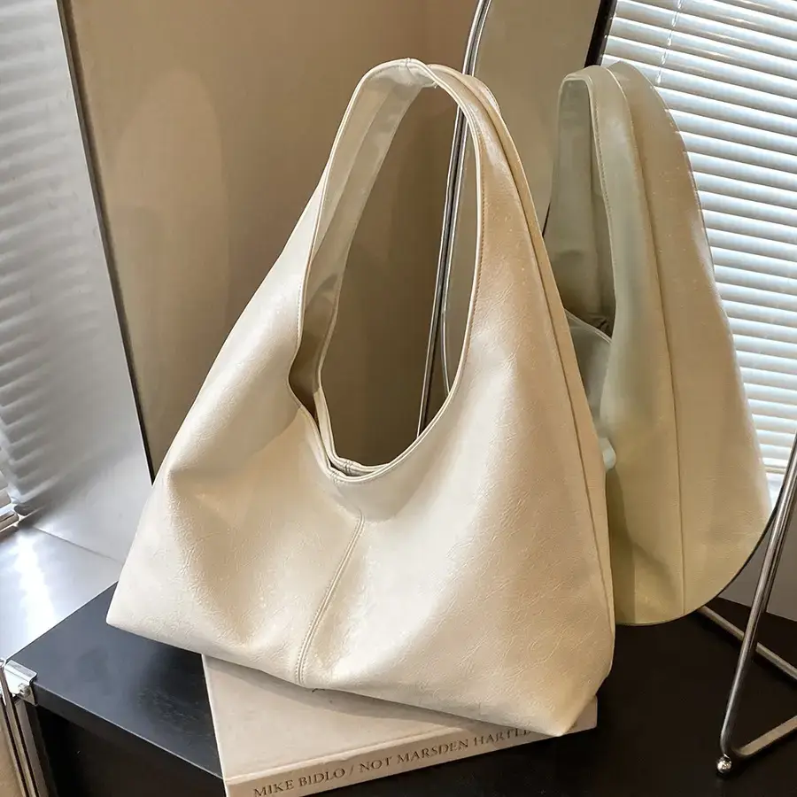 Vintage Korean Style Black Tote Bag for Women - Image 6