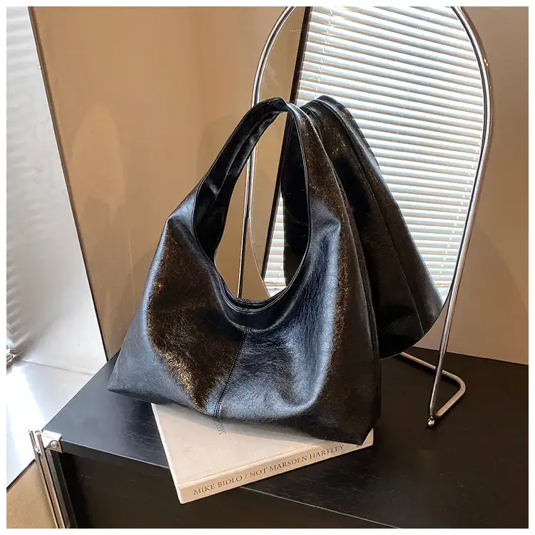 Vintage Korean Style Black Tote Bag for Women — feature 20