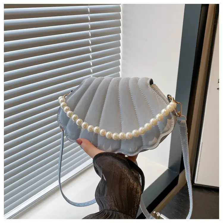 Women's Pearl Embellished Shoulder Bag White — feature 10