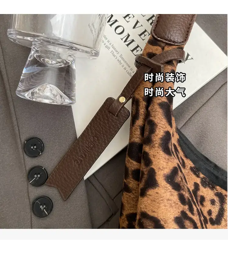 Large Capacity Leopard Print Shoulder Bag for Women — feature 6