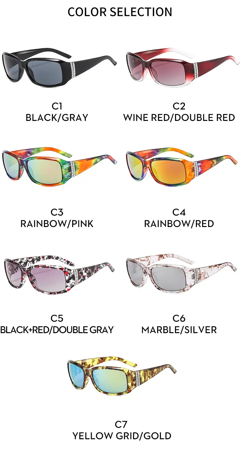 Classic European Sunglasses with Diamonds for Women — feature 10