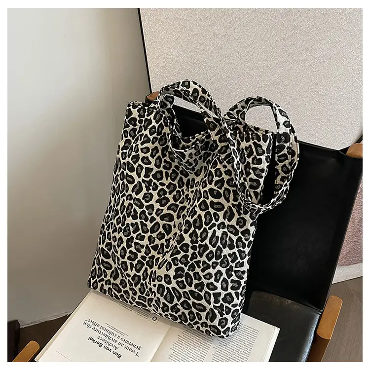 Women's Leopard Print Canvas Shoulder Bag 2024 — feature 24