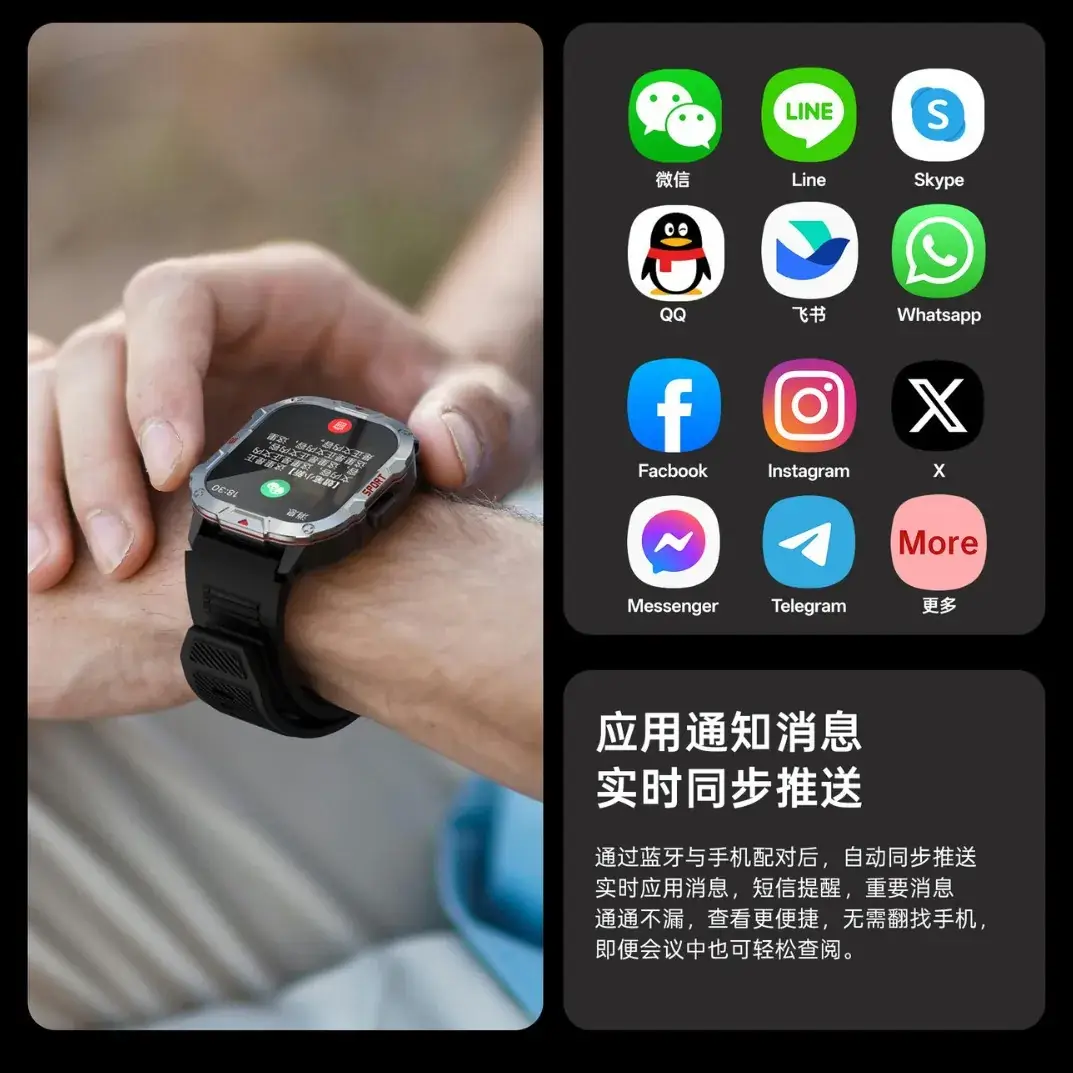 Men's Bluetooth Smart Watch with Heart Rate & Blood Pressure Monitor - Image 10