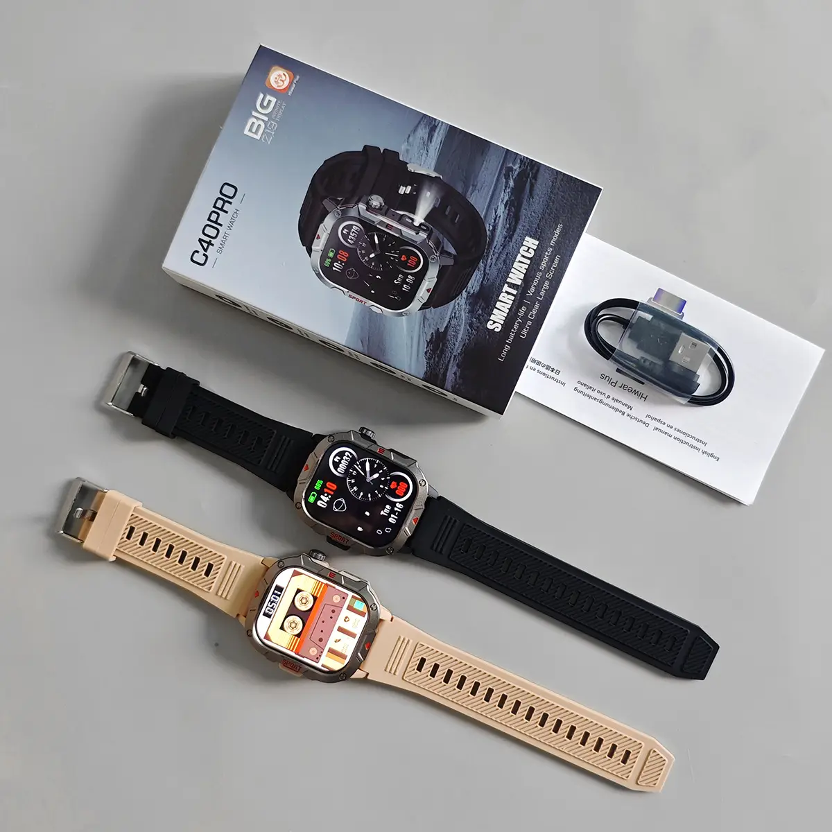 Men's Bluetooth Smart Watch with Heart Rate & Blood Pressure Monitor — feature 1