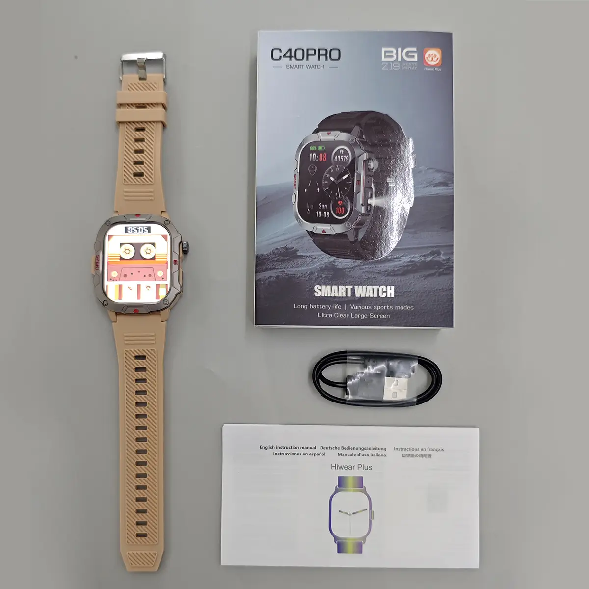 Men's Bluetooth Smart Watch with Heart Rate & Blood Pressure Monitor — feature 2