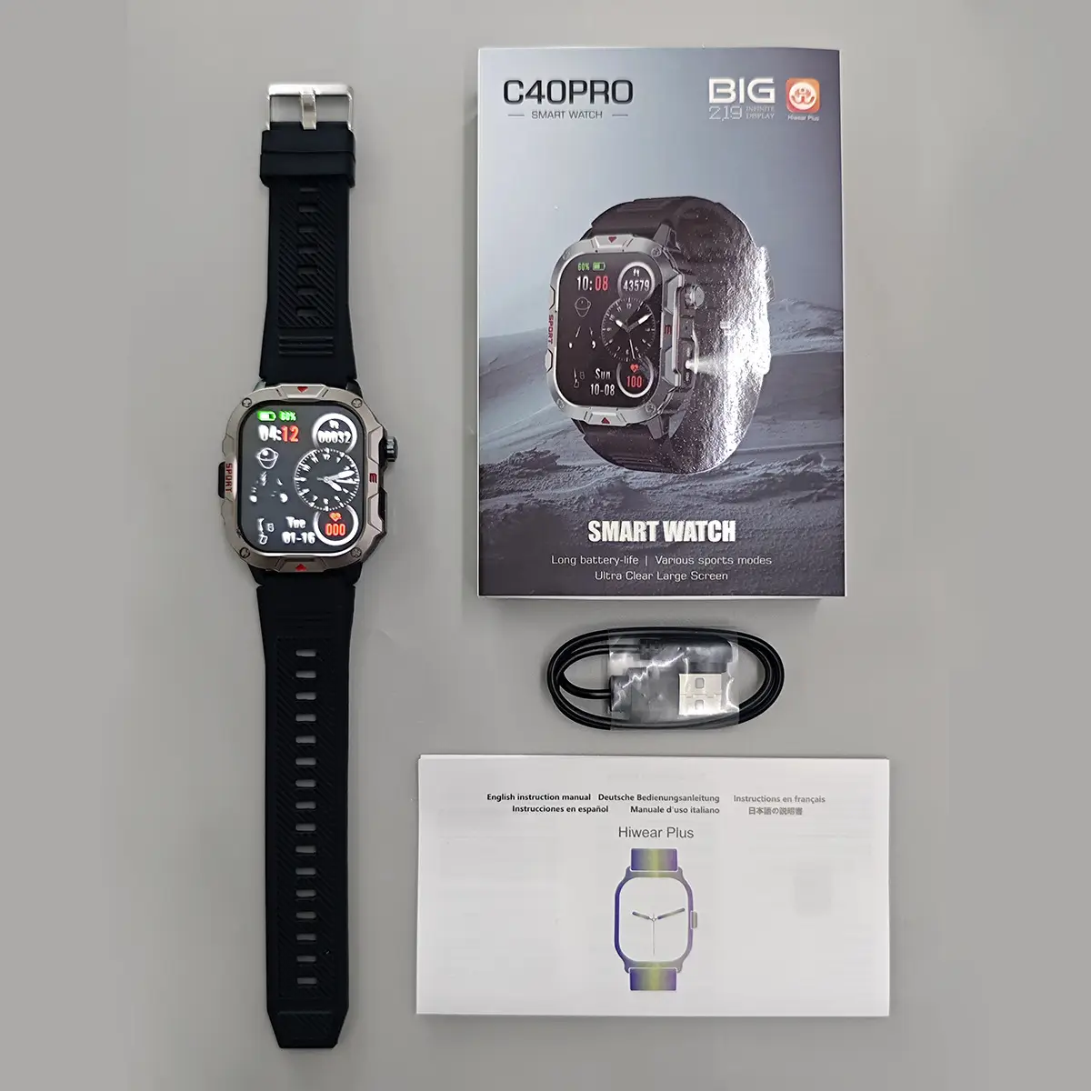 Men's Bluetooth Smart Watch with Heart Rate & Blood Pressure Monitor — feature 3