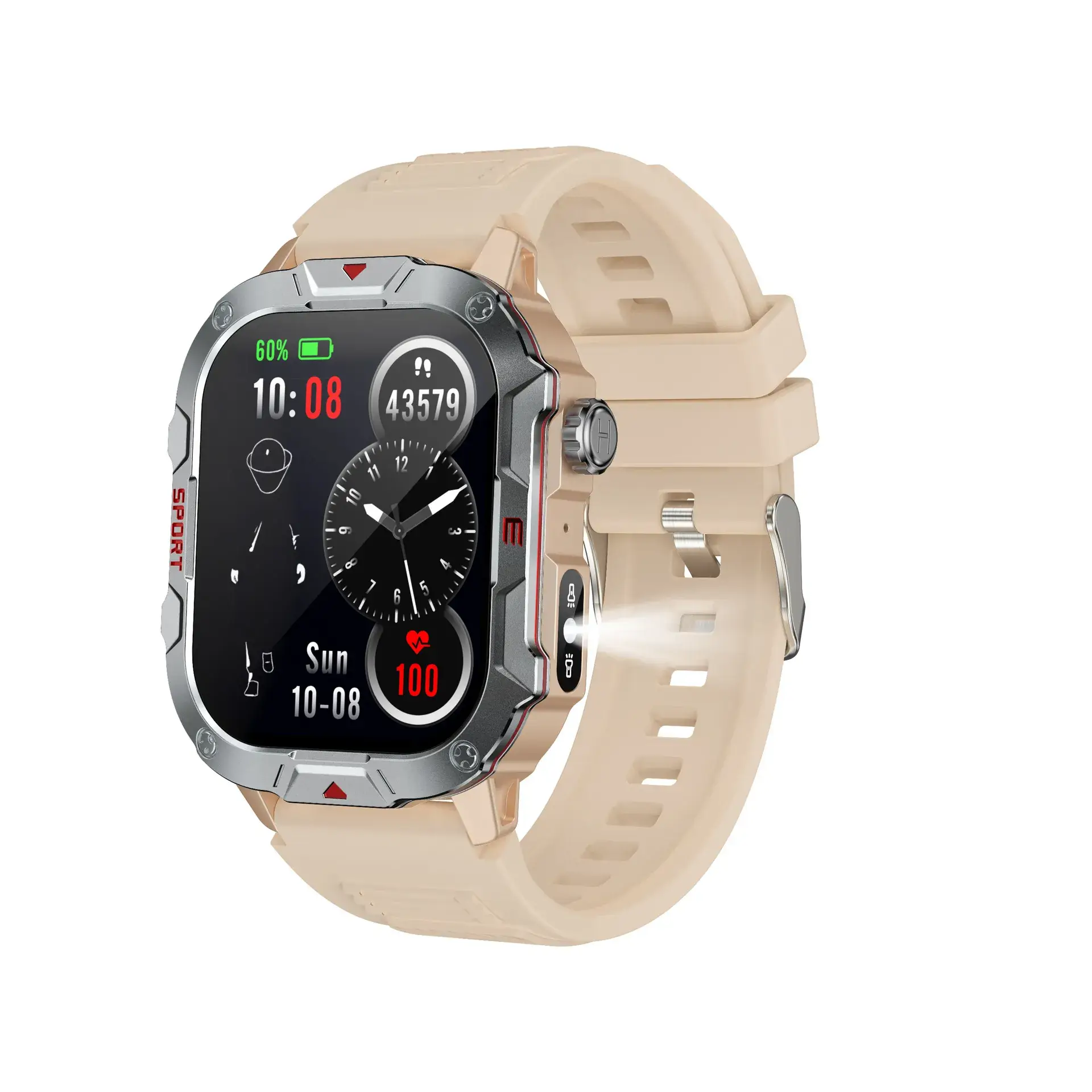 Men's Bluetooth Smart Watch with Heart Rate & Blood Pressure Monitor - Image 2