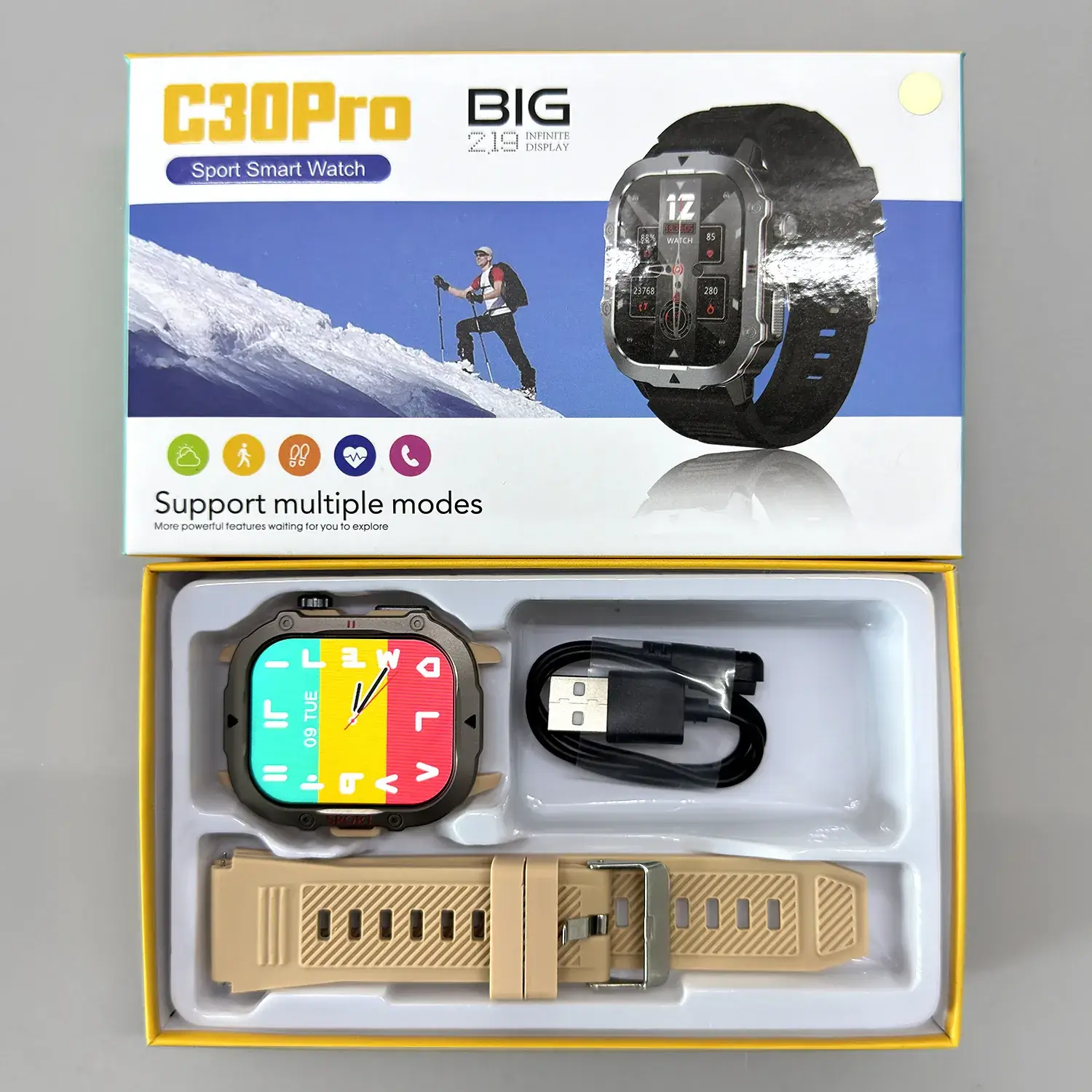 Men's Bluetooth Smart Watch with Heart Rate & Blood Pressure Monitor - Image 4