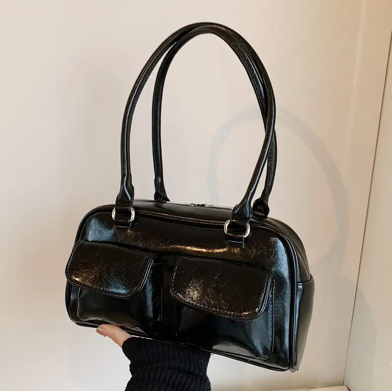 Women's 2024 Autumn Shoulder Bag Brown Korean Style - Image 7