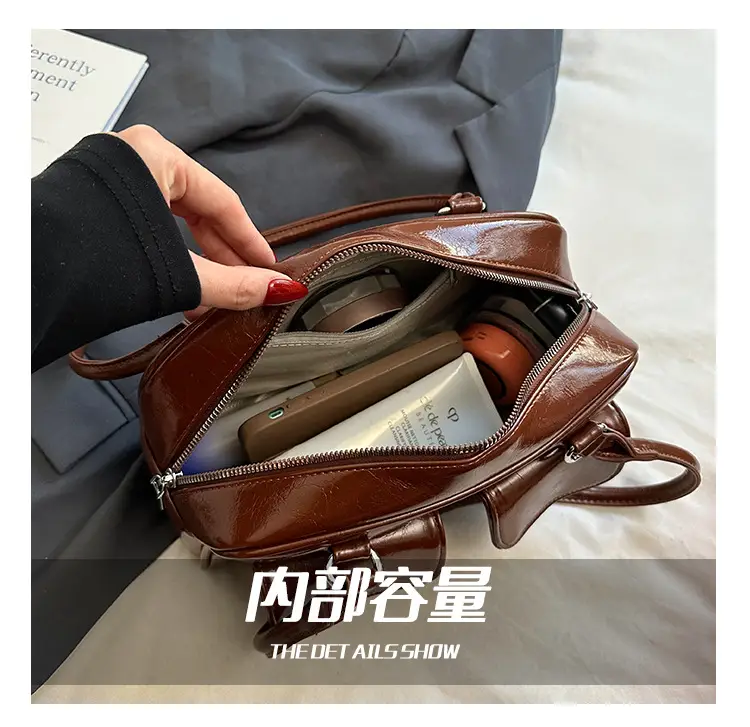 Women's 2024 Autumn Shoulder Bag Brown Korean Style — feature 12