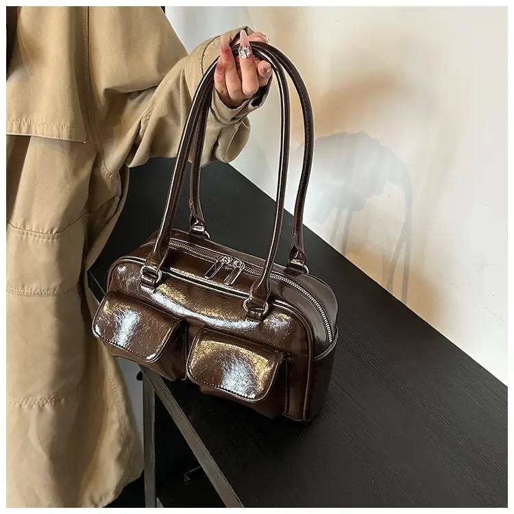 Women's 2024 Autumn Shoulder Bag Brown Korean Style — feature 17