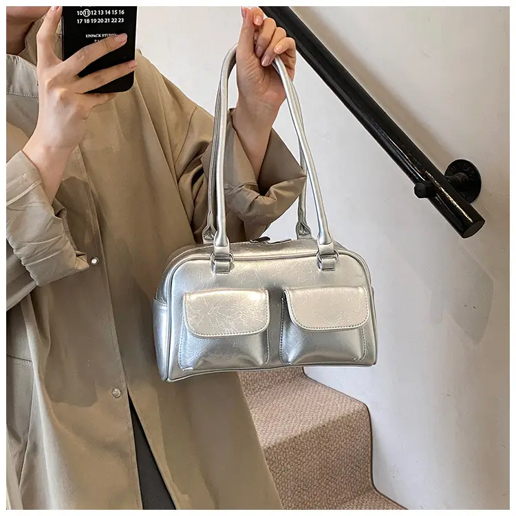 Women's 2024 Autumn Shoulder Bag Brown Korean Style — feature 23